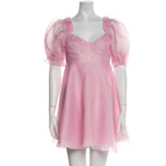 Selkie Dresses & Skirts - Selkie The Parliament Dress - Ice Cream Pink Gingham, Large